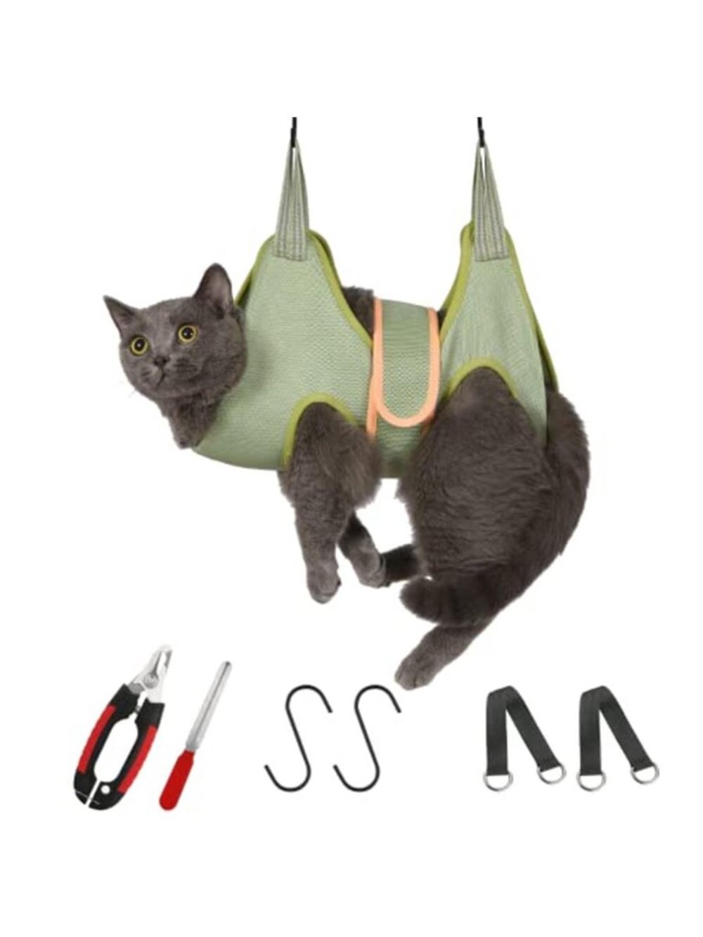 Cat Grooming Hammock Harness for Cats Cat Nail Clipper